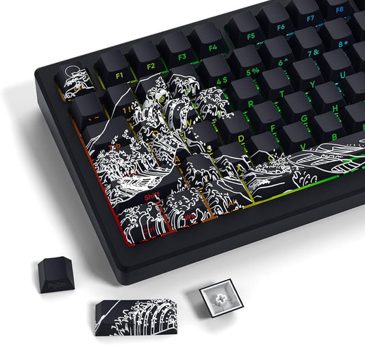 Wave Of Kanagawa Keycap Set - Black