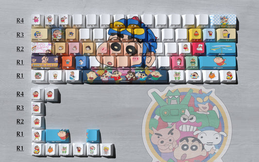 Crayon Shinchan Action Kamen Edition keycaps