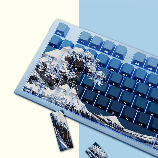 Wave Of Kanagawa Keycap Set - Blue