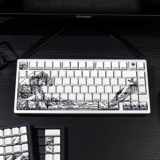 Wave Of Kanagawa Keycap Set - White