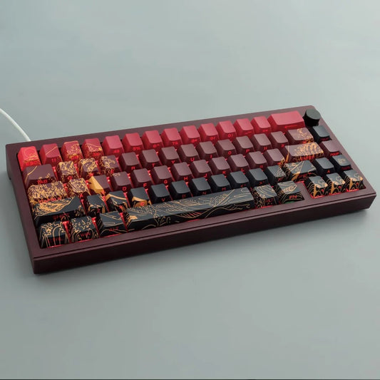 Wave Of Kanagawa Keycap Set - Red