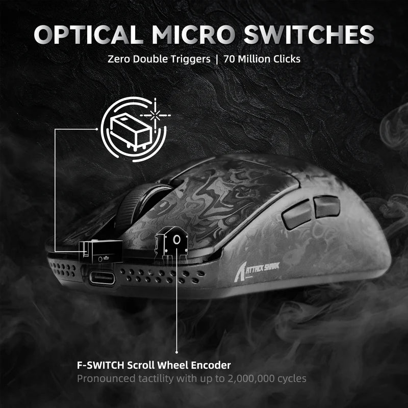 Attack Shark R11 Ultra Paw3950 8000Hz Wireless product feature