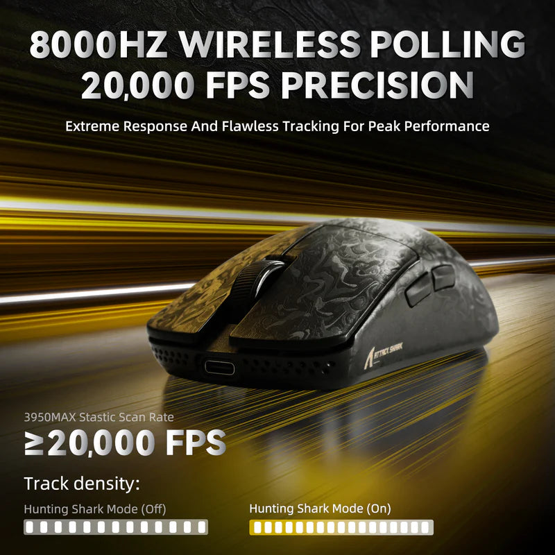 Attack Shark R11 Ultra Paw3950 8000Hz Wireless product feature