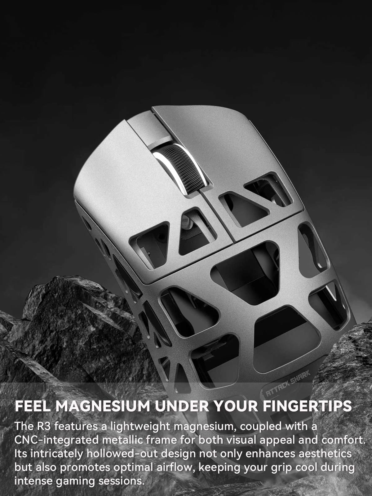 ATTACK SHARK R3 Magnesium Alloy Gaming Mouse 8K