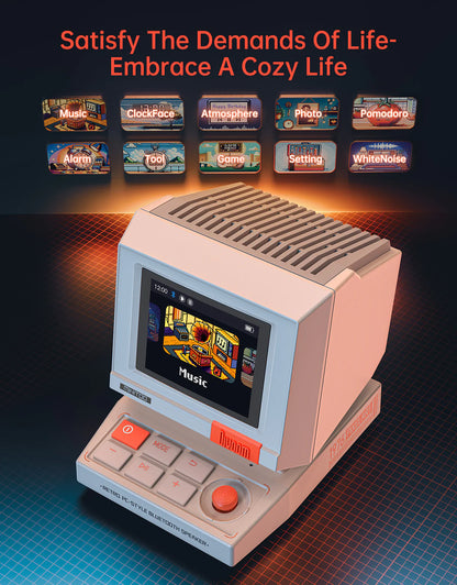 Divoom MiniToo Retro Pixel Bluetooth Speaker