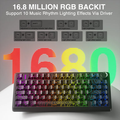 AULA F75 HE Hall Effect Tri-Mode Gaming Keyboard
