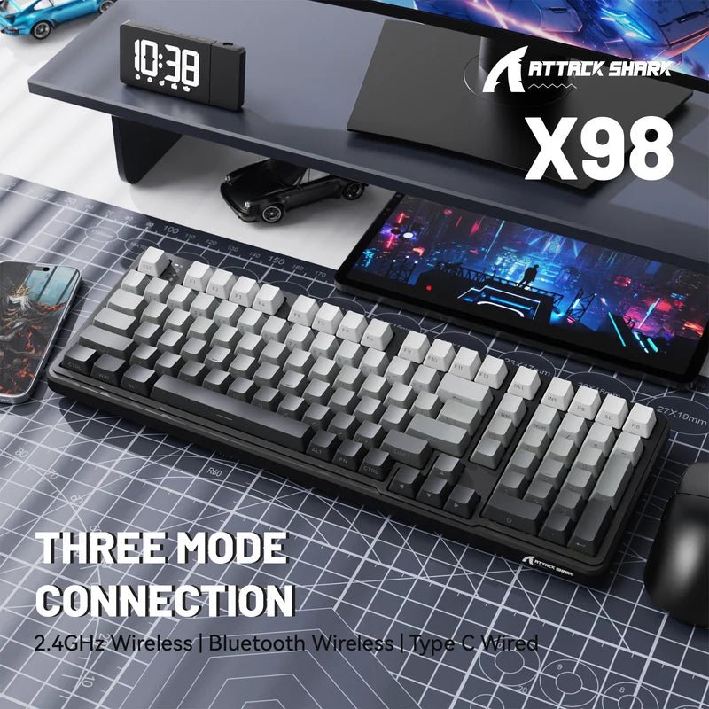 ATTACK SHARK X98 Full-size Wireless Mechanical Keyboard