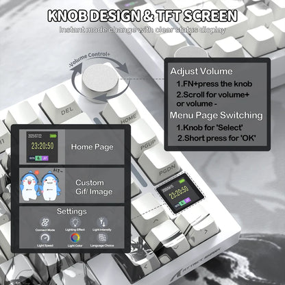 ATTACK SHARK X820 ULTRA Tri-mode Gasket Mechanical Keyboard
