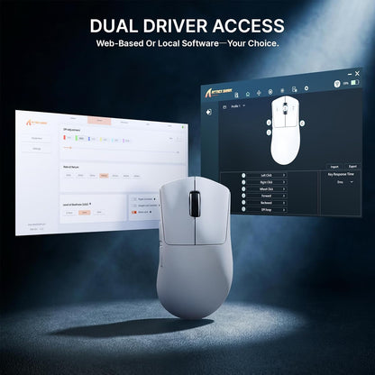 ATTACK SHARK V8 Ultra-Light Ergonomic Wireless Gaming Mouse