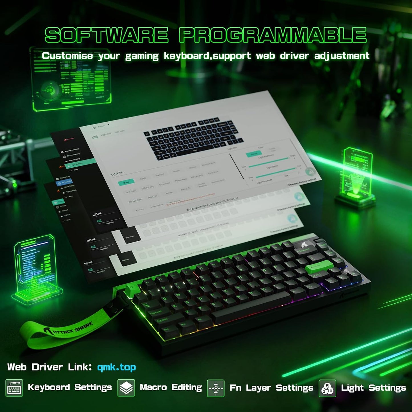 ATTACK SHARK R85 HE Rapid Trigger Keyboard