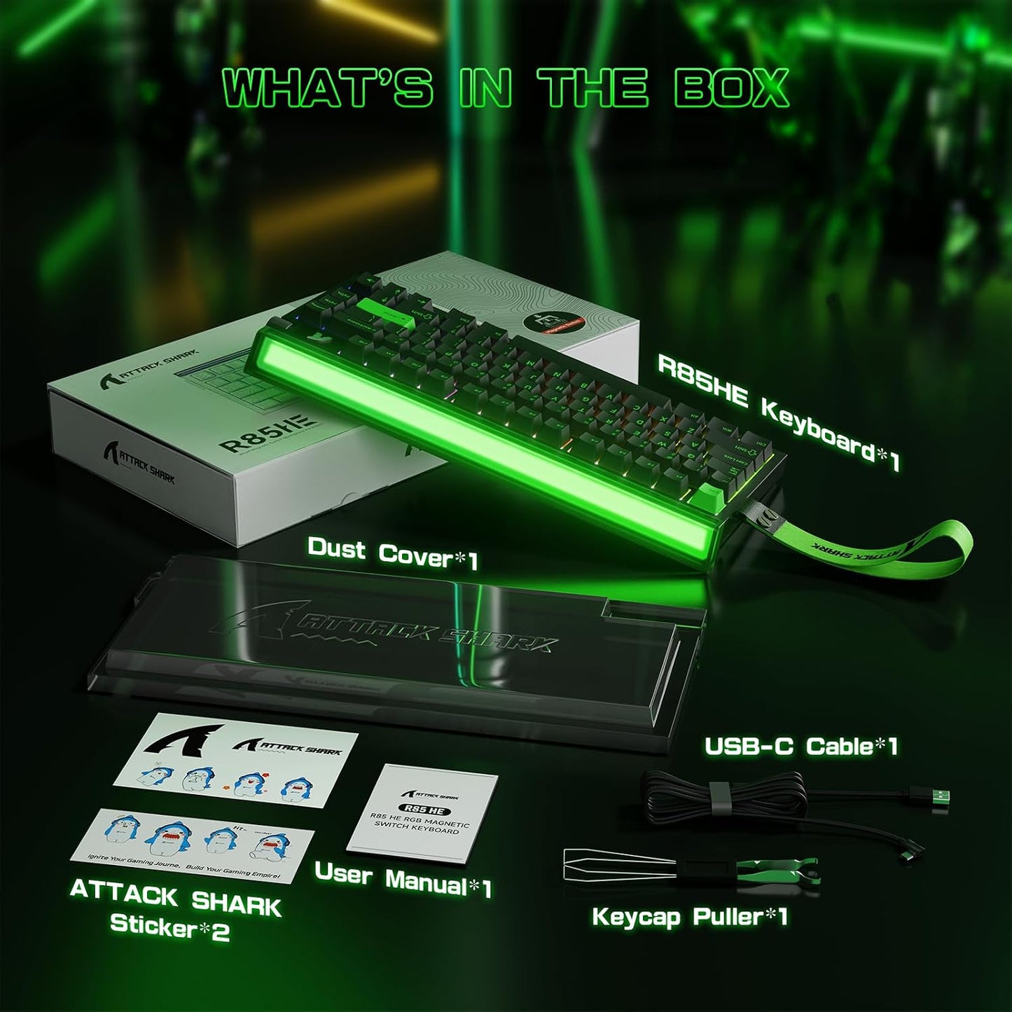 ATTACK SHARK R85 HE Rapid Trigger Keyboard