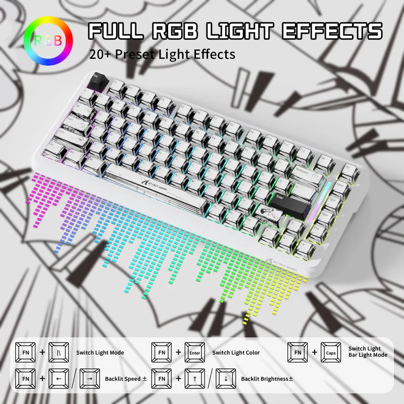 ATTACK SHARK X82 PRO HE Wireless Rapid Trigger Gaming Keyboard