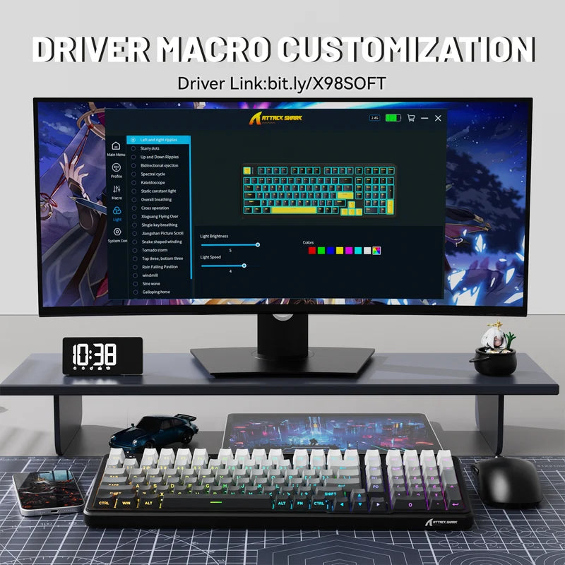 ATTACK SHARK X98 Full-size Wireless Mechanical Keyboard