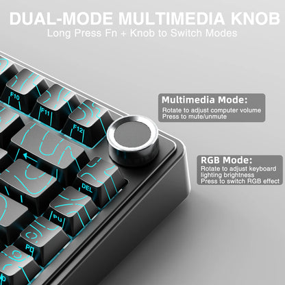 AULA F75 HE Hall Effect Tri-Mode Gaming Keyboard