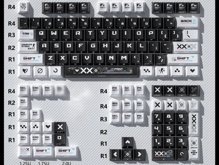 CSGO PrintStream Cherry Profile PBT Keycaps