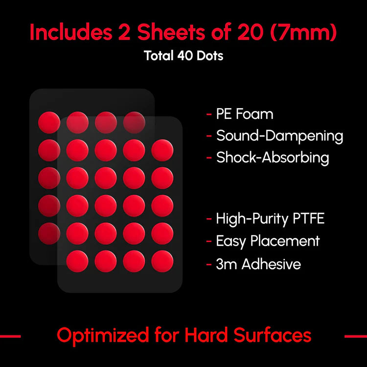 Arbiter Studio x ESPTIGER Bloody Red - Universal DIY Dot Mouse Skates