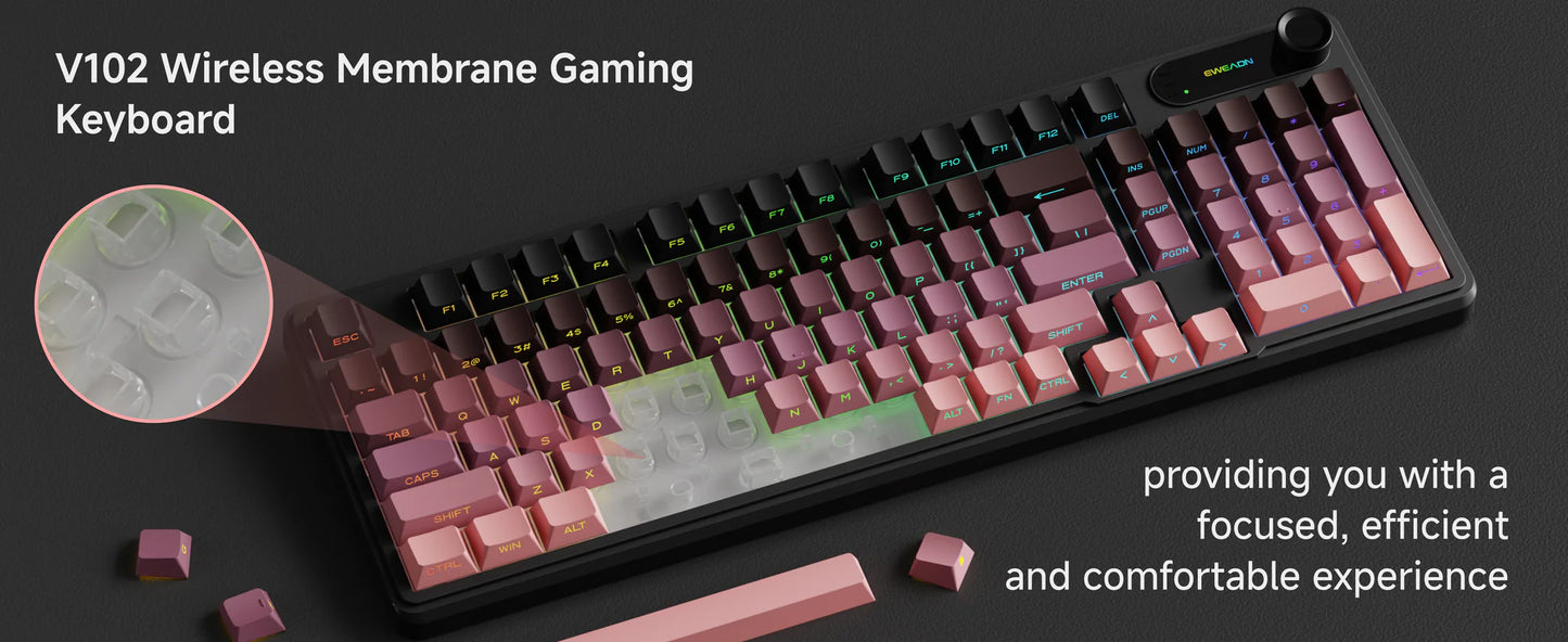 EWEADN V102 Membrane Wireless Keyboard