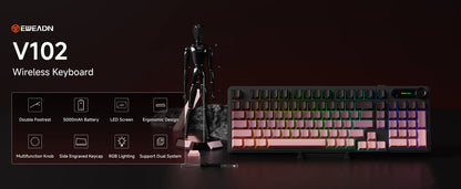 EWEADN V102 Membrane Wireless Keyboard