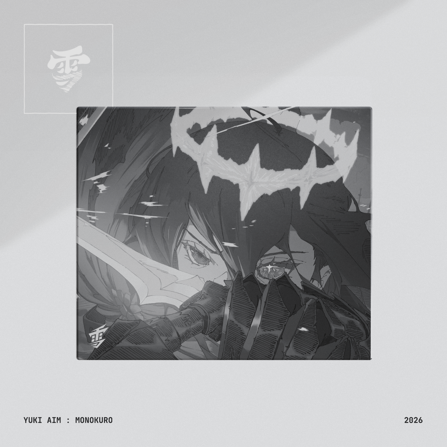 Yuki Aim - Monokuro Glass Mousepad (Limited Edition)