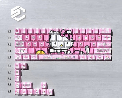 Hello Kitty Pink Keycaps