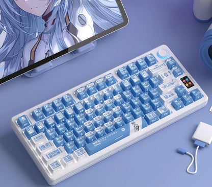 Eva Ayanami Rei Theme Keycaps