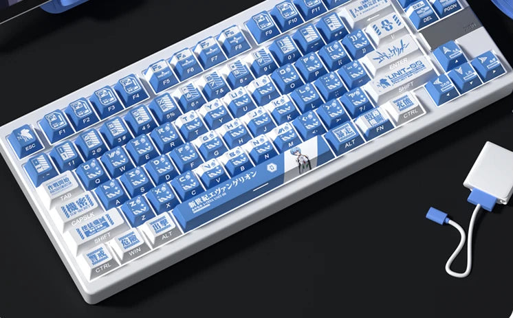 Eva Ayanami Rei Theme Keycaps