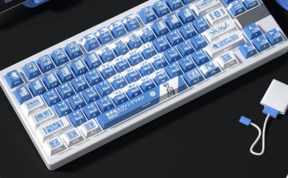 Eva Ayanami Rei Theme Keycaps