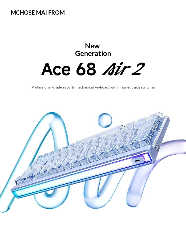 MCHOSE Ace 68 Air V2 Hall Effect Magnetic Switch Gaming Keyboard