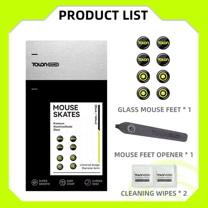 TALONGAMES Glass Mouse Skates – Universal 6mm Dots