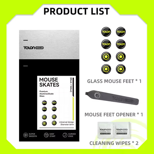TALONGAMES Glass Mouse Skates – Universal 6mm Dots