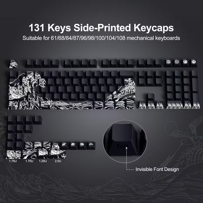 Wave Of Kanagawa Keycap Set - Black