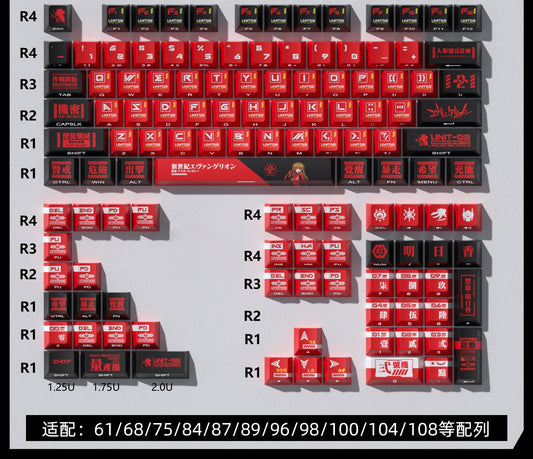 Asuka Langley Soryu Keycap Set