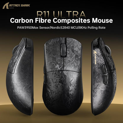Attack Shark R11 Ultra (PAW3950) - 8000Hz Wireless