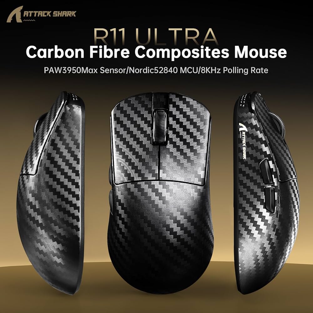 Attack Shark R11 Ultra (PAW3950) - 8000Hz Wireless