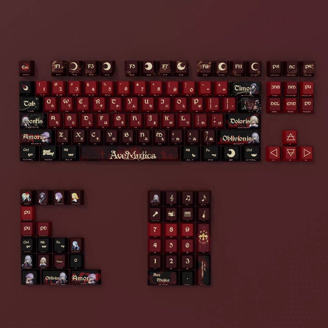 AveMujica PBT Keycap Set