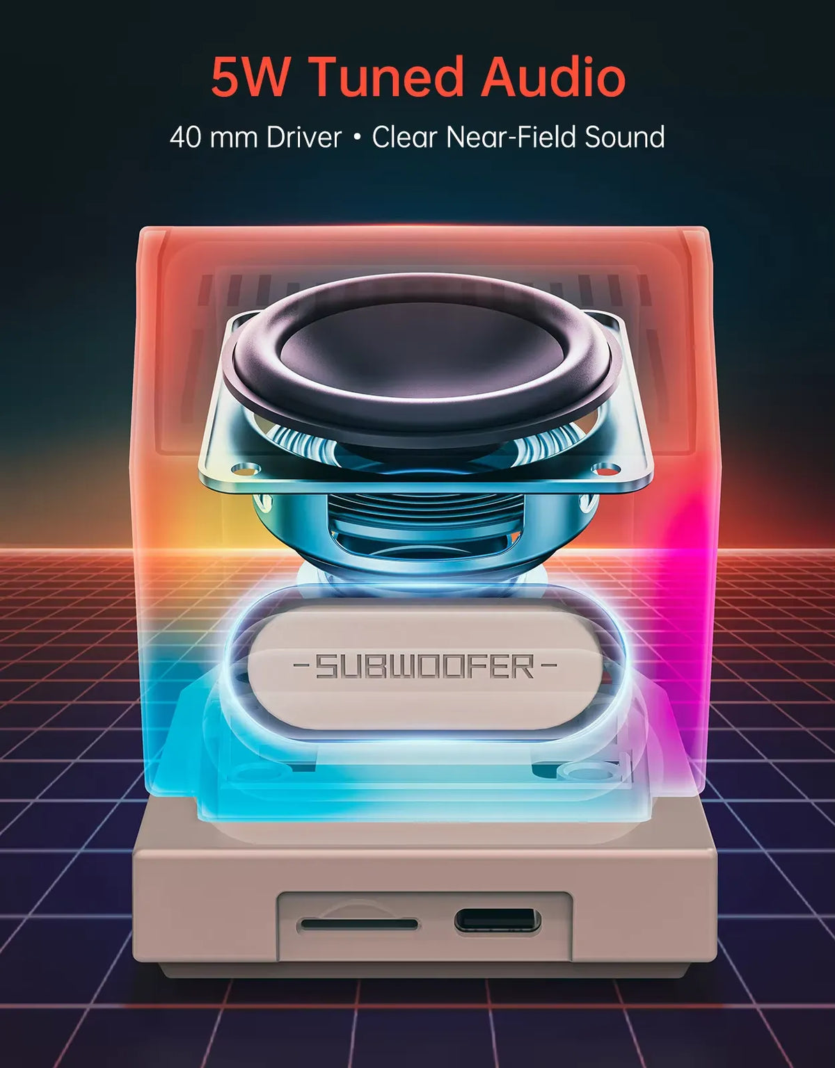 Divoom MiniToo Retro Pixel Bluetooth Speaker