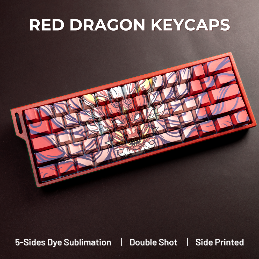 Dragon Cherry Profile PBT Keycaps