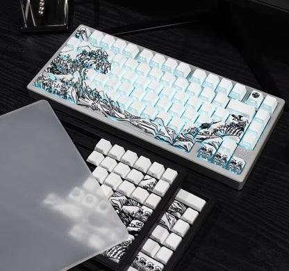 Wave Of Kanagawa Keycap Set - White