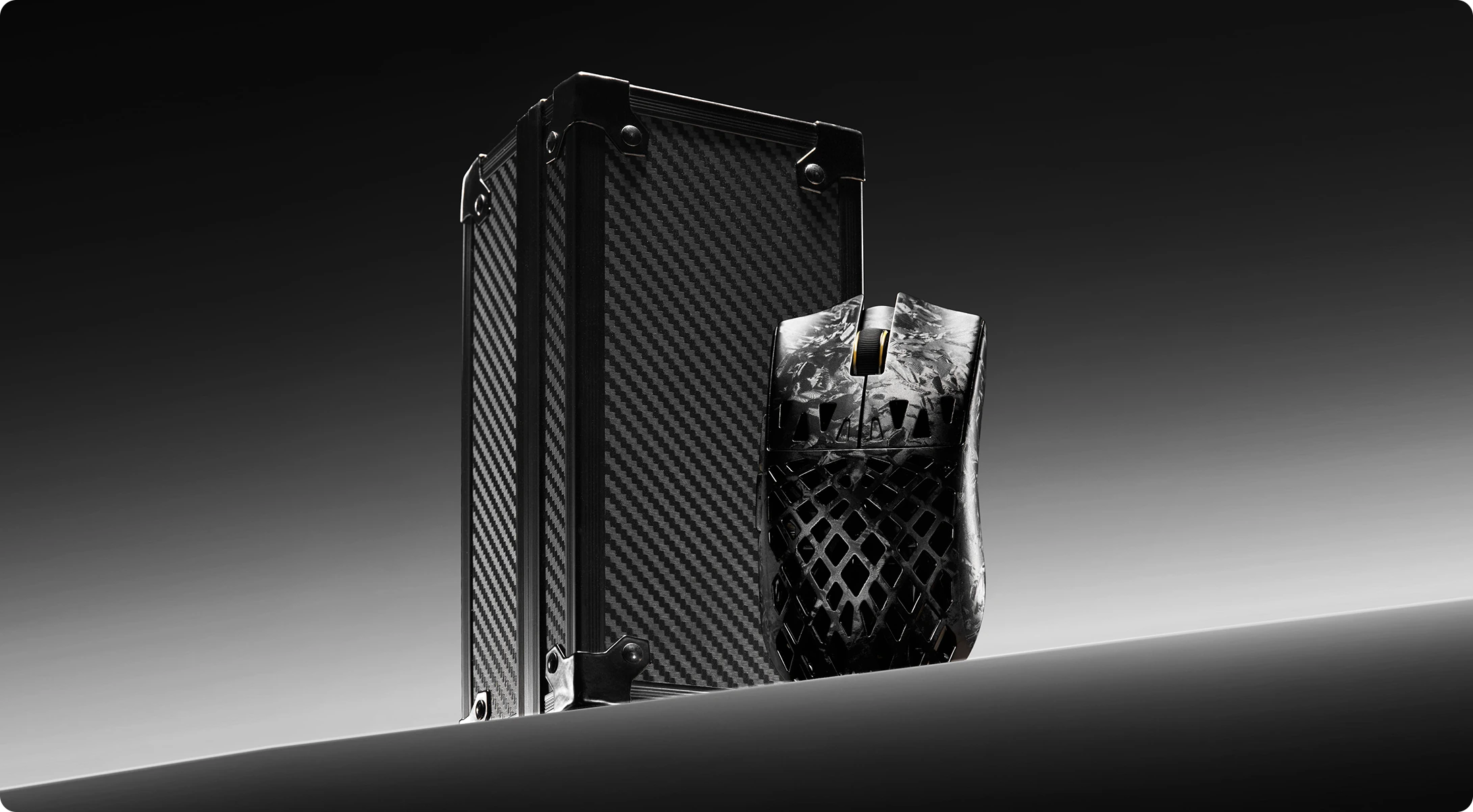 Carbon Fiber-Textured Armory Case