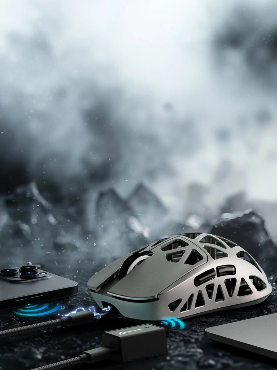 ATTACK SHARK R2 Magnesium Alloy PAW3950 Gaming Mouse 8K (Not Include the Charging Dock)