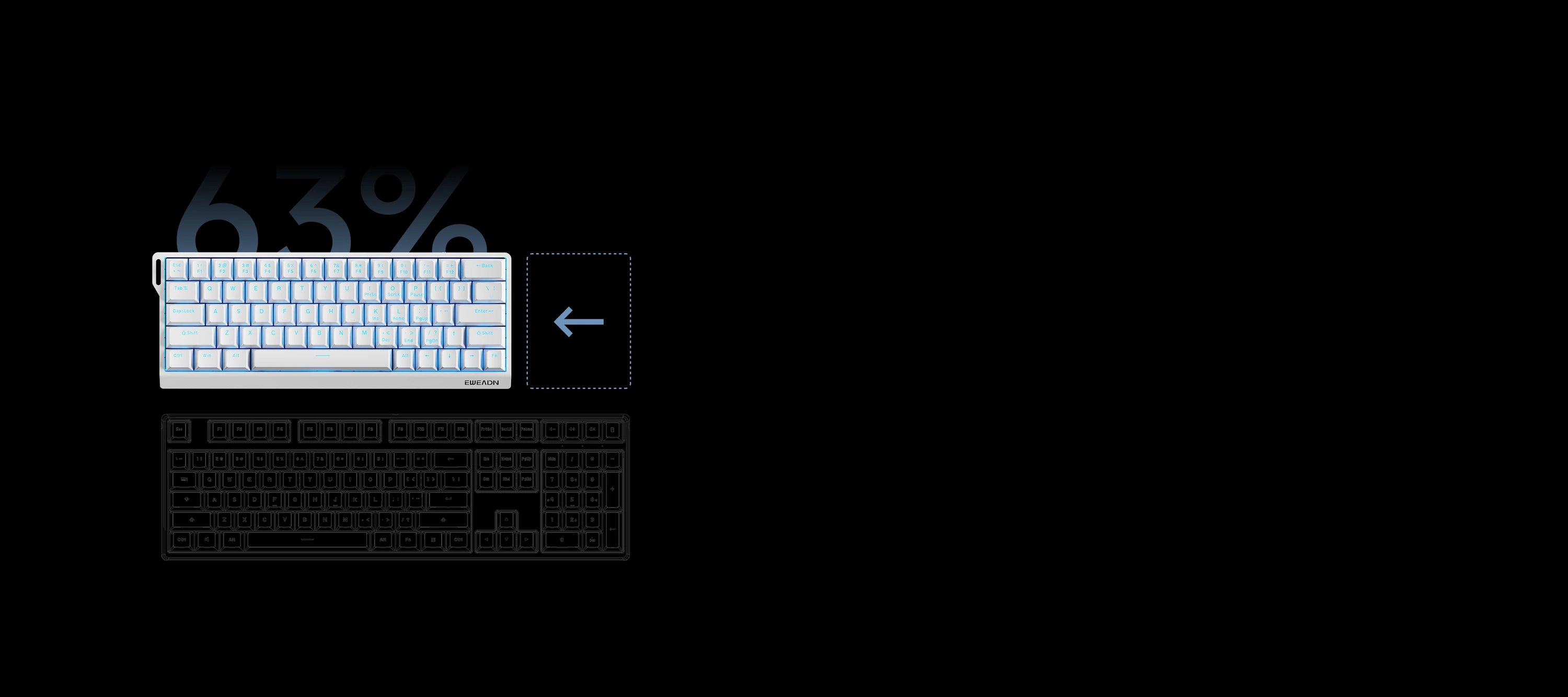 63-Key Layout, Compact Without Compromise